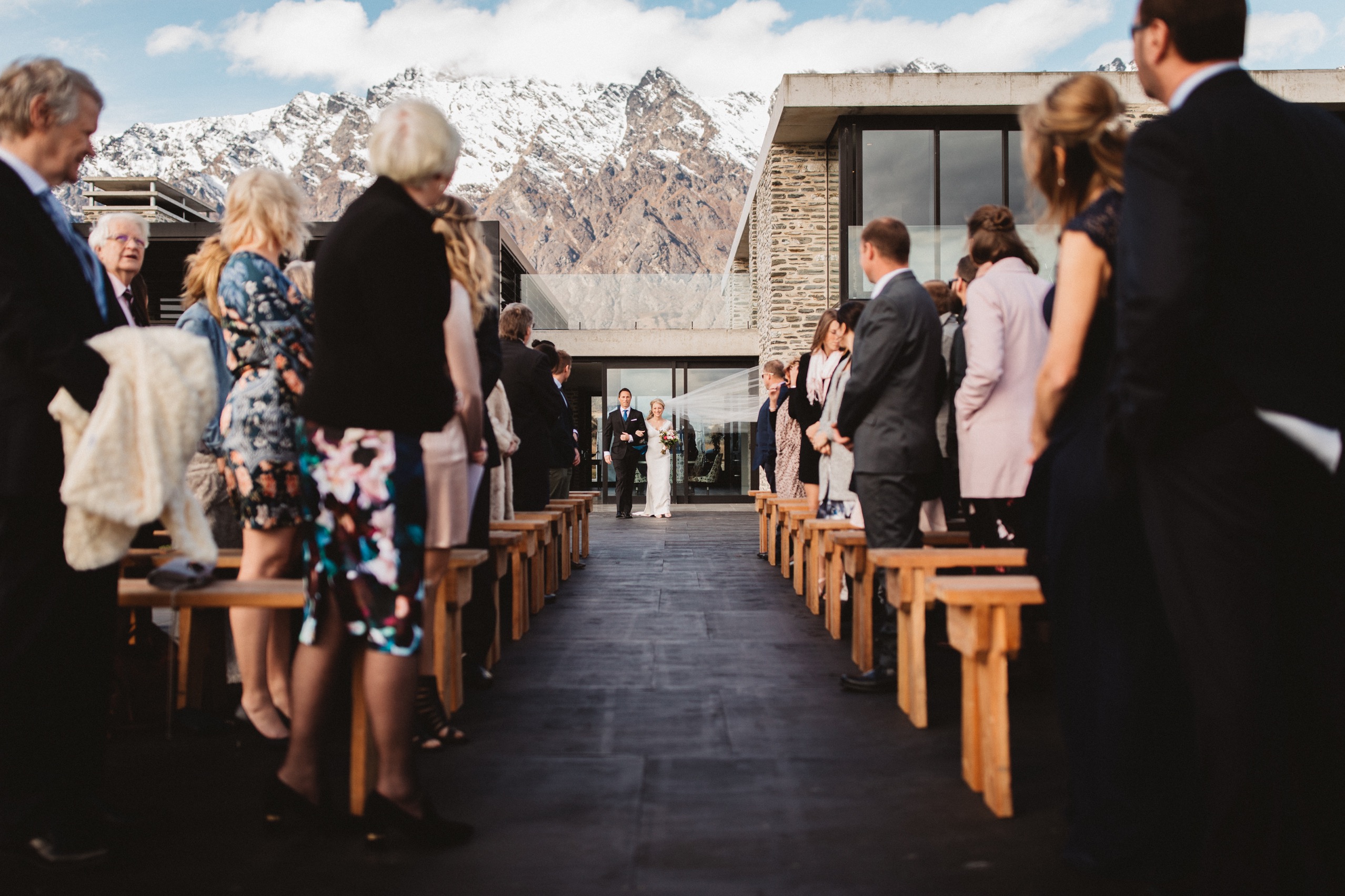private home walking down the aisle in queenstown nz