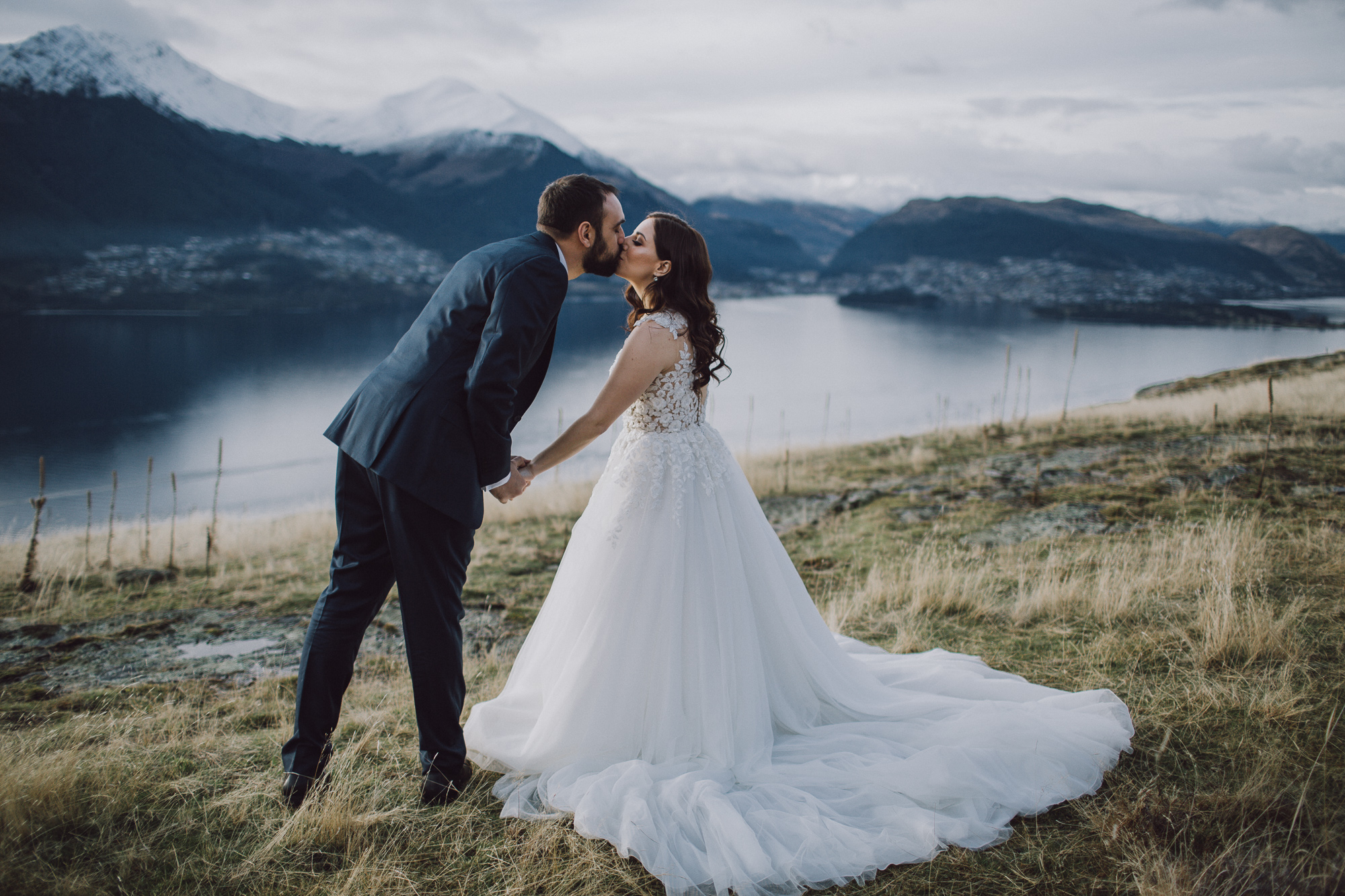 Cecil Peak mountain top photos for destination wedding