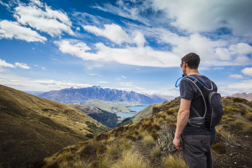 Beautiful scenery hiking to Ben Lomond summit, the best full day hike in Queenstown